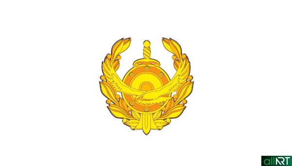 Знак МВД Казахстана вектор