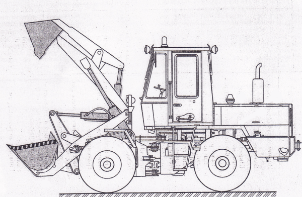 Габариты харвестера Амкодор 2551