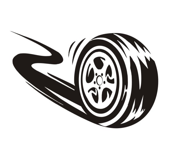 Автошкола колесо логотип