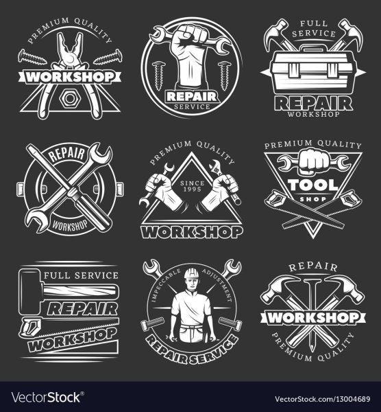 Векторные эмблемы для столярки