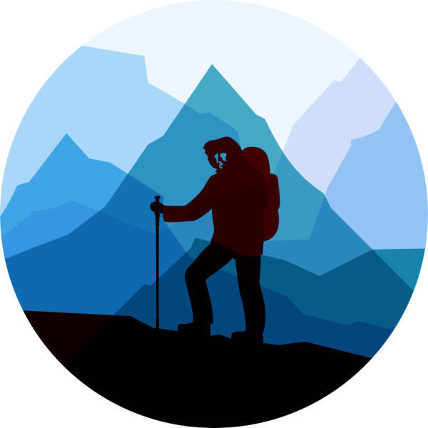 Турист силуэт