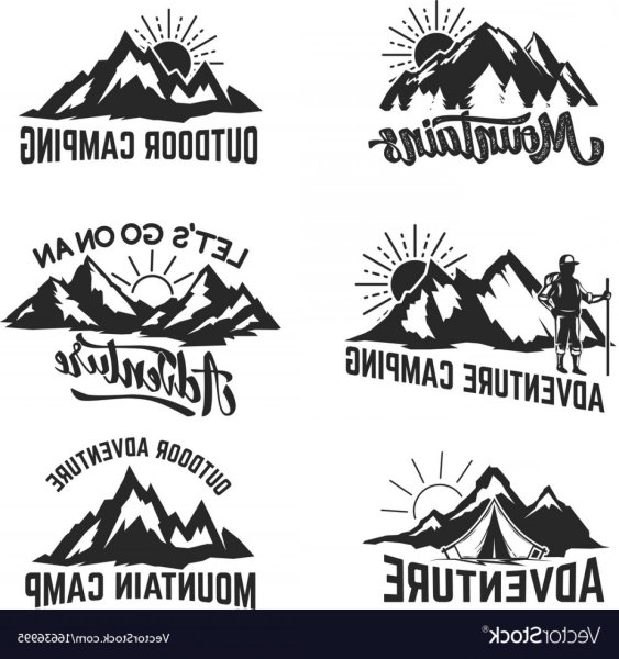 Логотипы туристических кемпингов