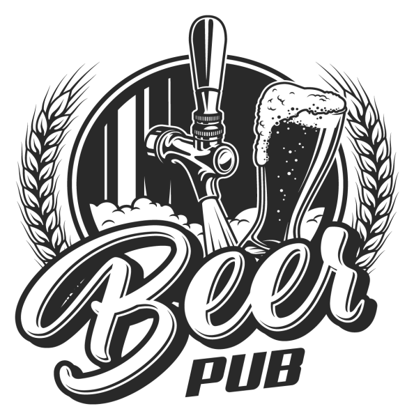 Пивные надписи вектор