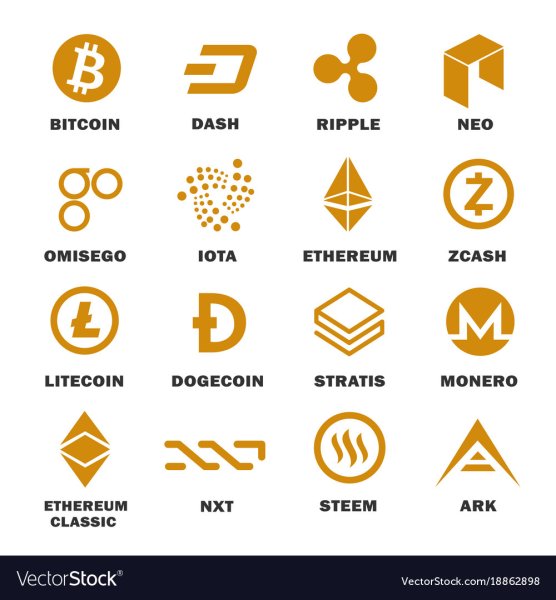 Эмблемы криптовалюты
