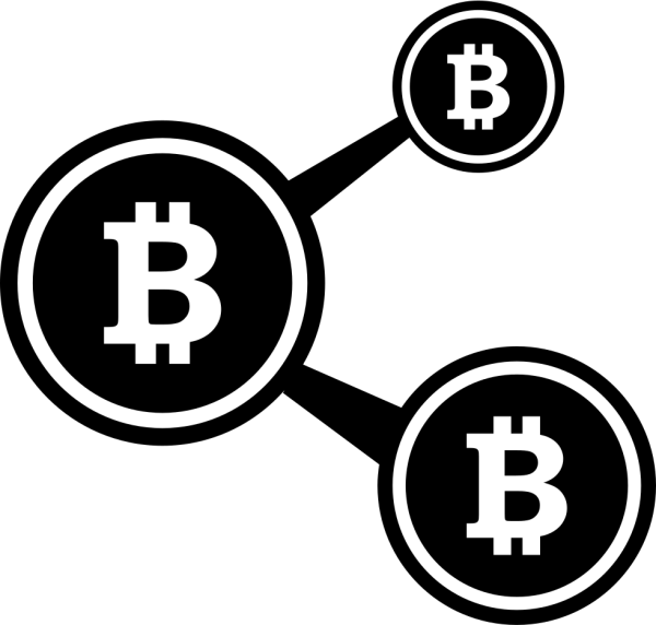 Значок биткоина символ