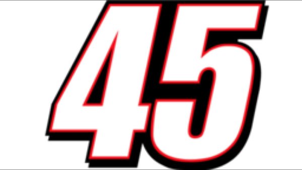 Цифра 45 красивая