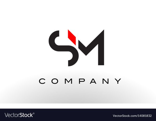 Логотип буква SM Design