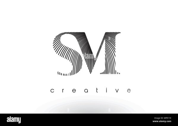 Лого из букв SM