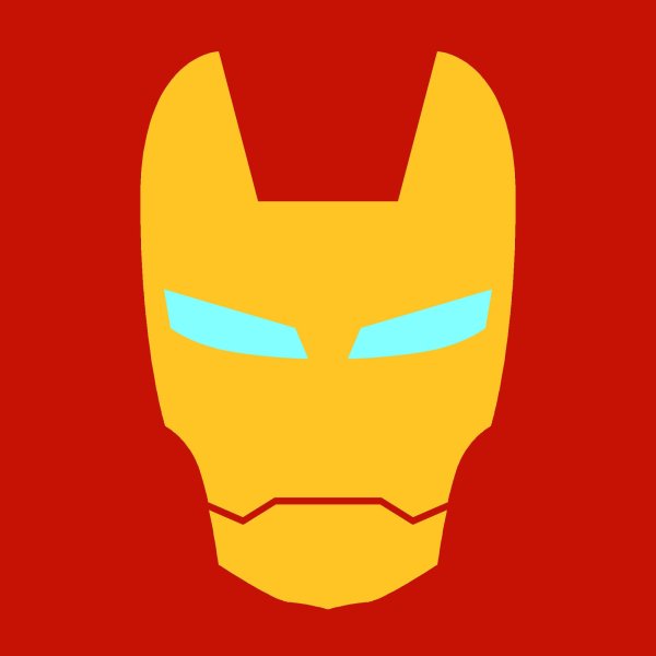 Маска железного человека вектор