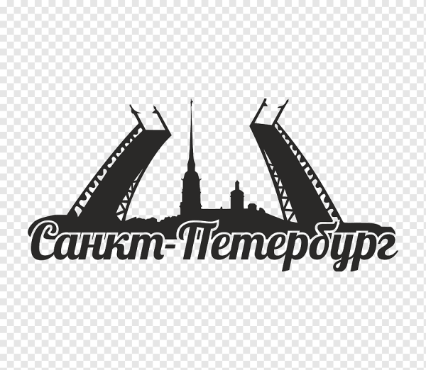 Разводные мосты в Санкт-Петербурге вектор