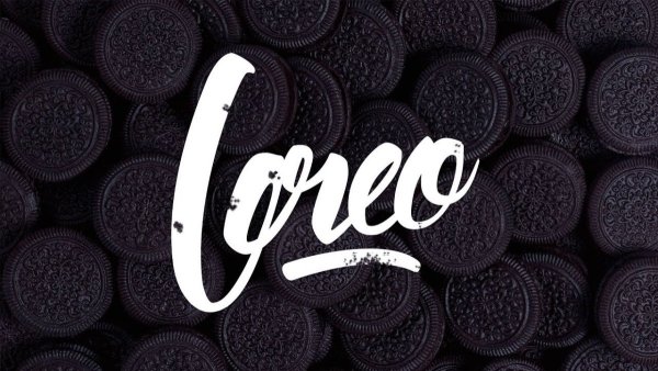 Oreo надпись