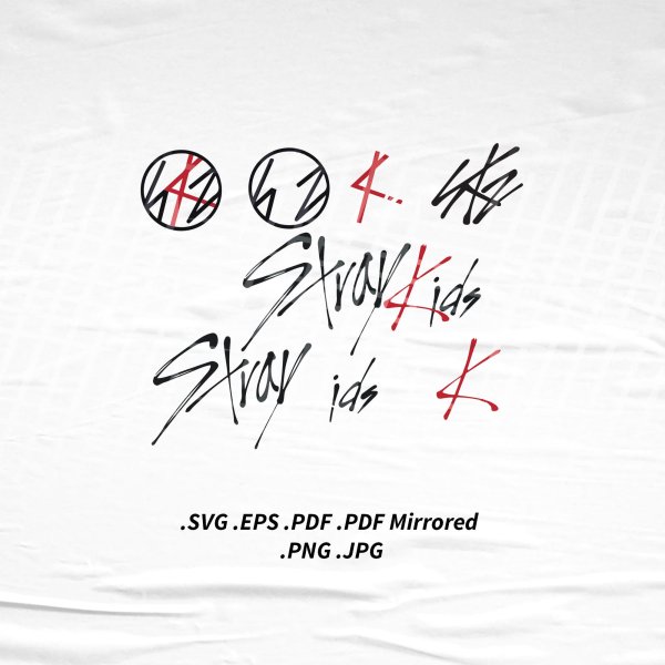 Stray Kids логотип цветовая палитра