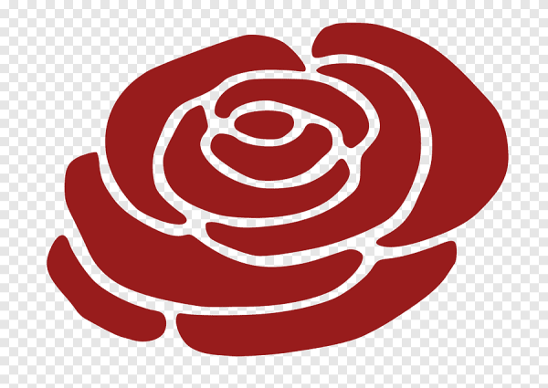 Розочка силуэт