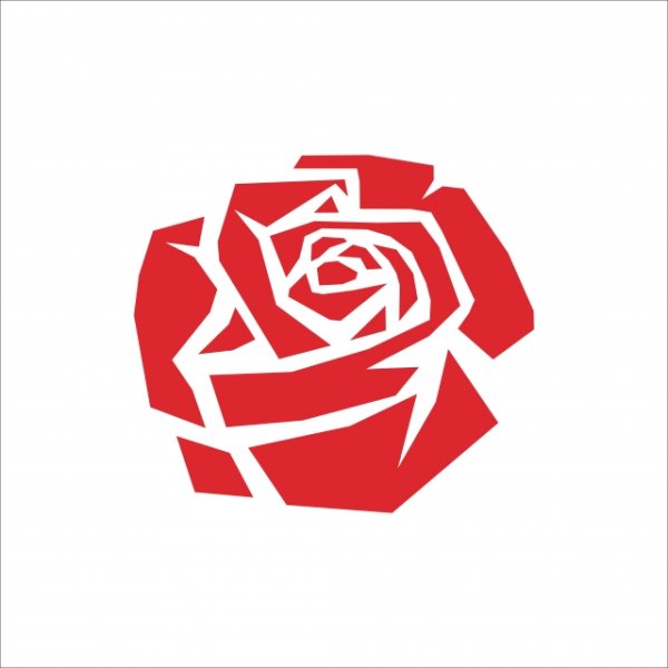 Стилизованная роза для логотипа