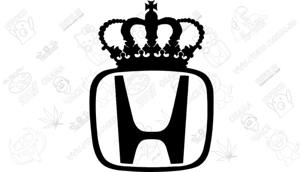 Корона наклейка на машину