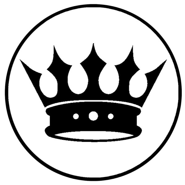 Корона черно белая