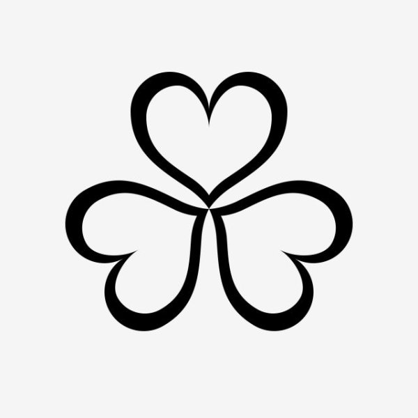 Логотип Клевер четырехлистный