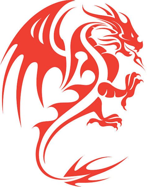 Маркеры с красным драконом