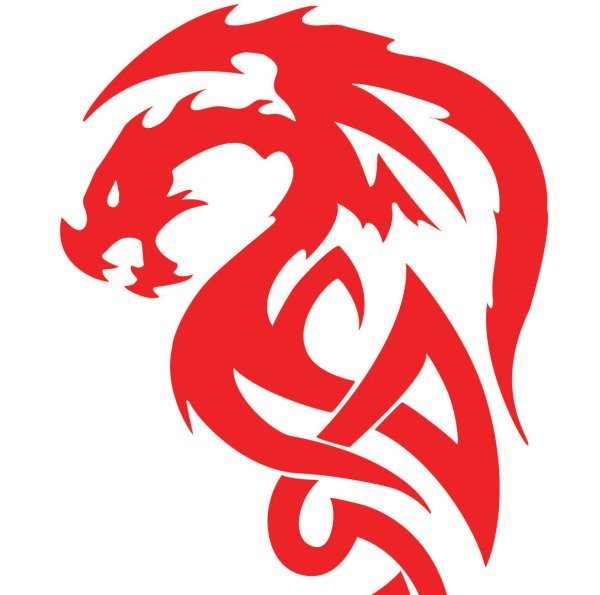 Красный дракон логотип