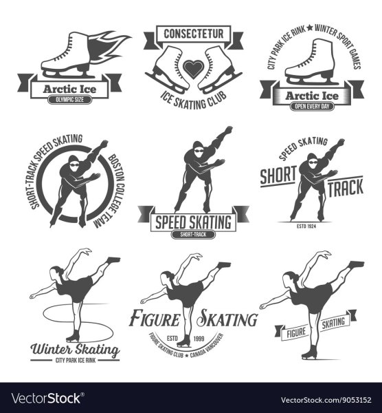 Логотип фигурное катание на коньках