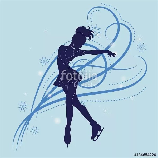 Фигурное катание силуэт
