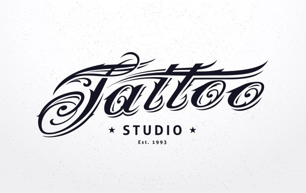 Тату надпись логотип