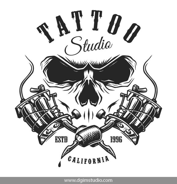 Логотип тату салона