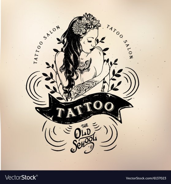 Логотип в стиле тату