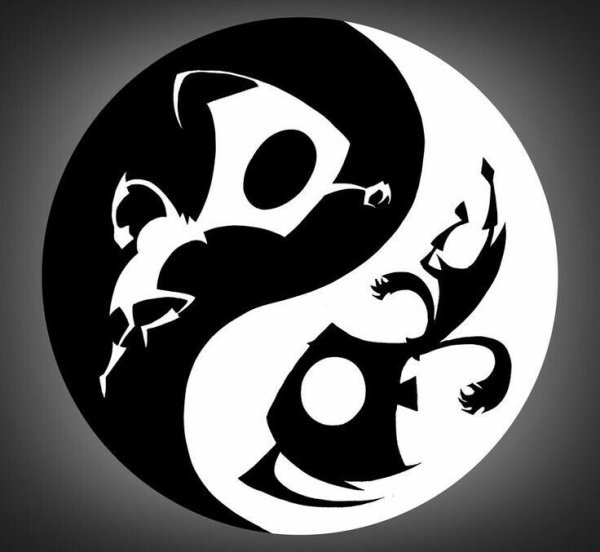 Инь Янь рисунок