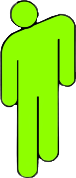 Значок Билли Айлиш человечек