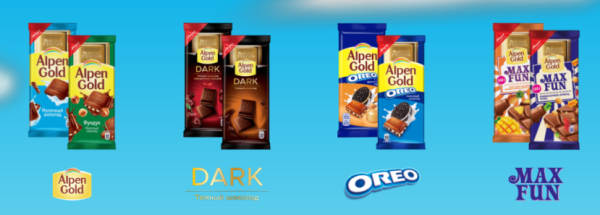 Шоколад Альпен Гольд без фона