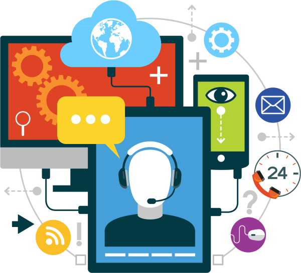 Техническая поддержка и сопровождение вектор