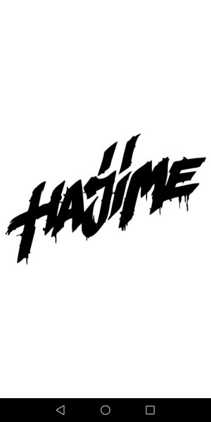 Hajime надпись