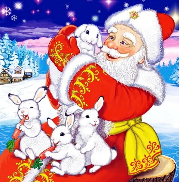 Поздравление с новым годом рисунки детей