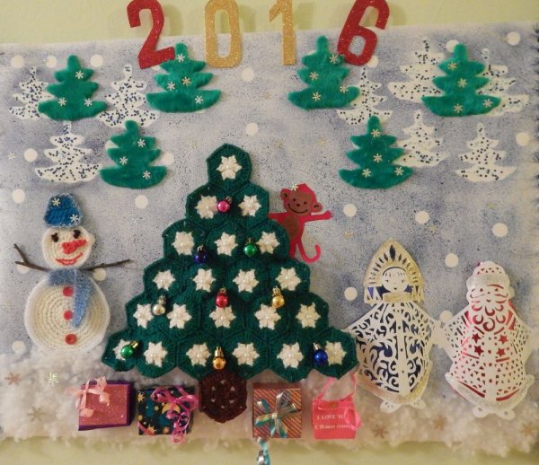 Новогодний плакат оригинальный