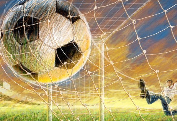 Мяч в воротах