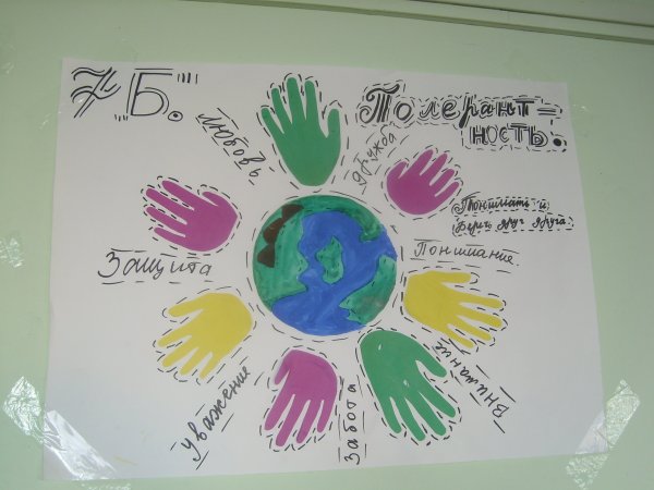 Плакат по толерантности