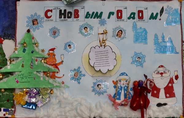 Новогодняя стенгазета объемная
