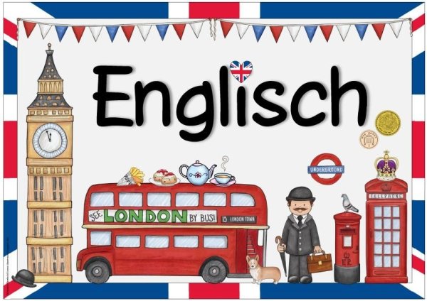 English плакат
