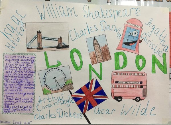 Плакат на неделю английского языка