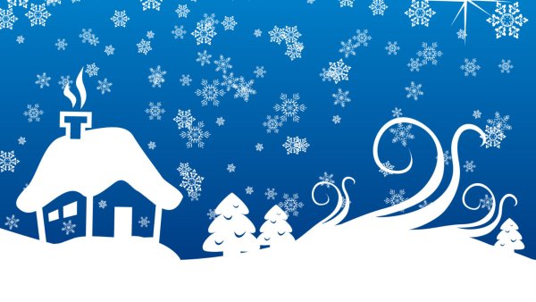 Новогодняя сказка вектор