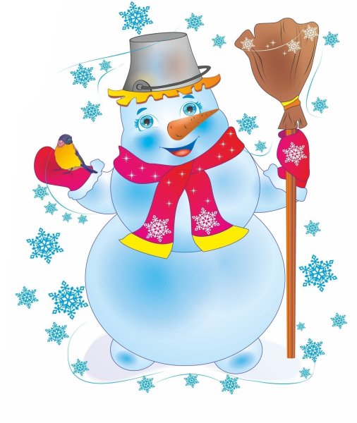 Снеговик картинка для детей