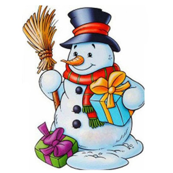 Снеговики для печати для детей