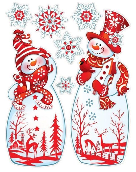 Новогодний плакат в школу