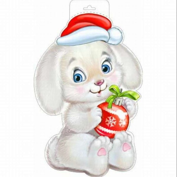 Новогодний зайчик для детей