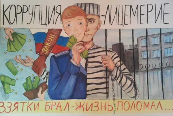 Плакат борьба с коррупцией