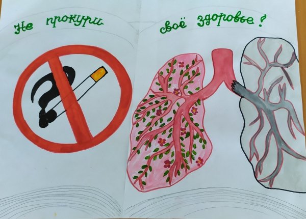 Плакат курить вредно