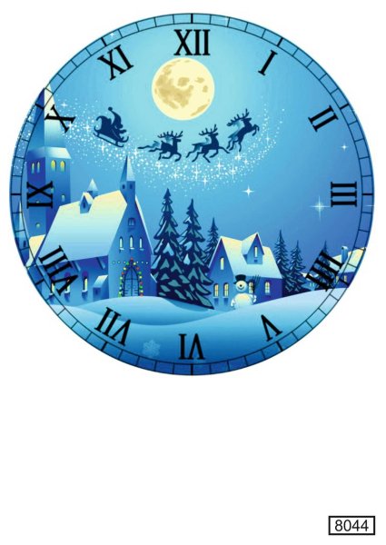 Циферблат новогодних часов
