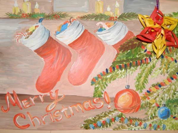 Оригинальный плакат к новому году