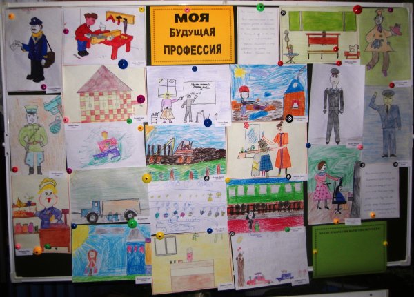 Плакат детский с профессиями